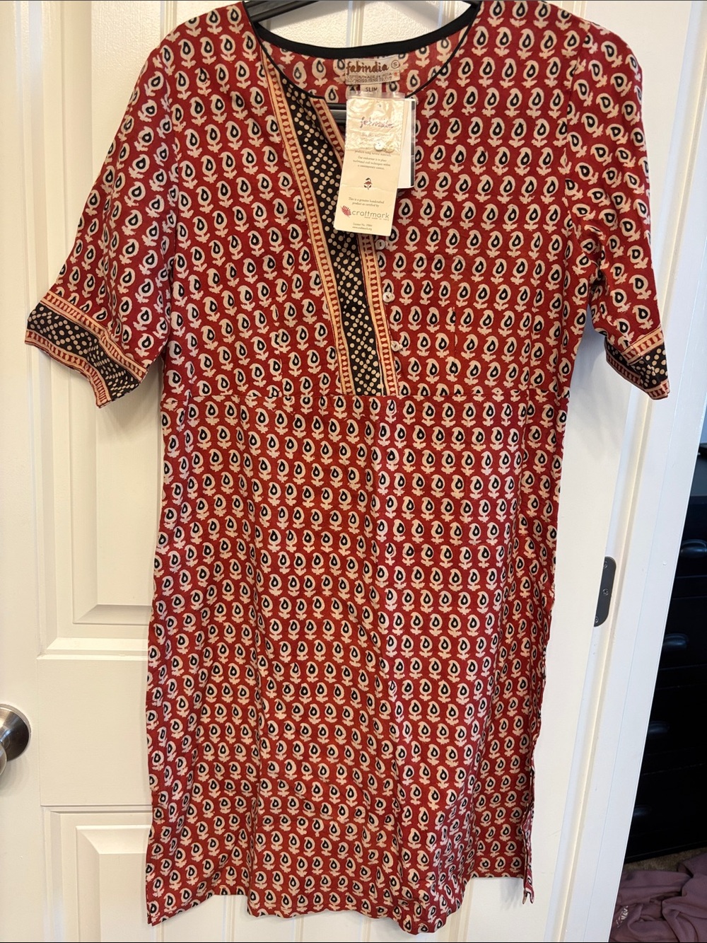 Fabindia hand block print tunic dress